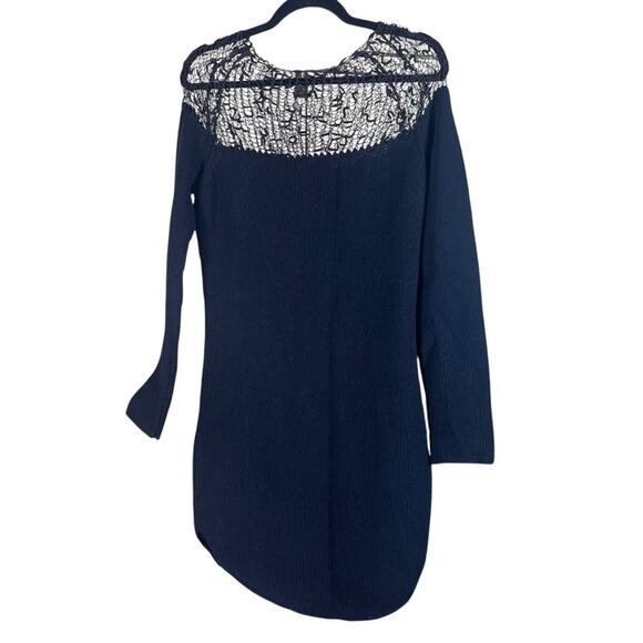 Marcellamoda NWT Gauzy Knit Dress Art to Wear Whimsigoth Luxury Black Medium - Picture 2 of 9